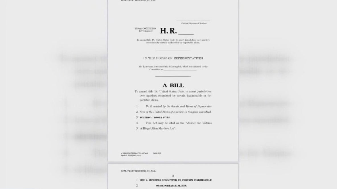 Texas congressional leaders introduce bills regarding undocumented immigrant murders